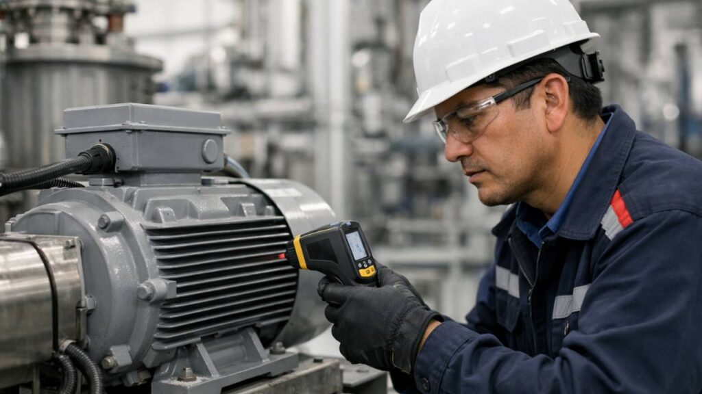 Señales de falla en motores eléctricos industriales detectadas durante inspección técnica